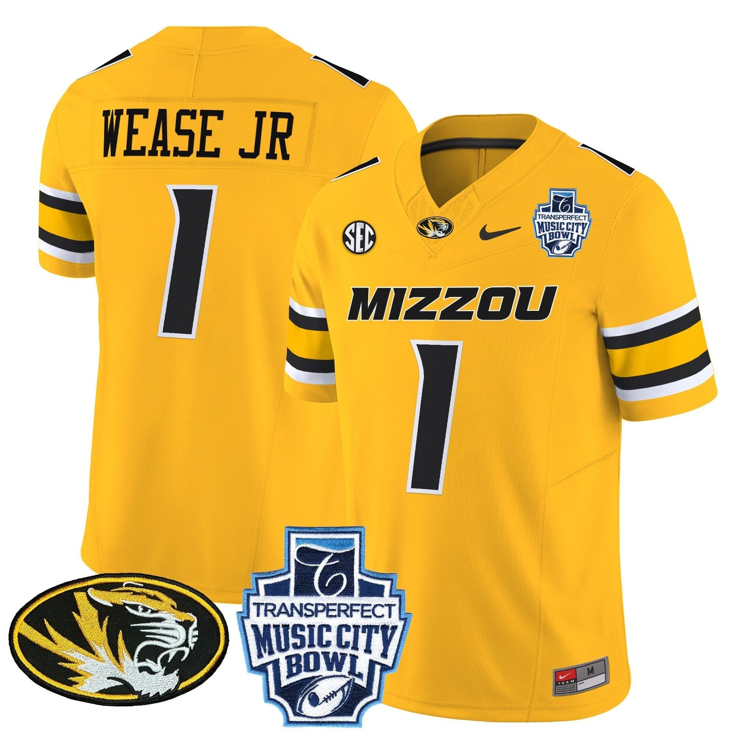MIZZ 2024 Music City Bowl Vapor Limited Jersey - All Stitched