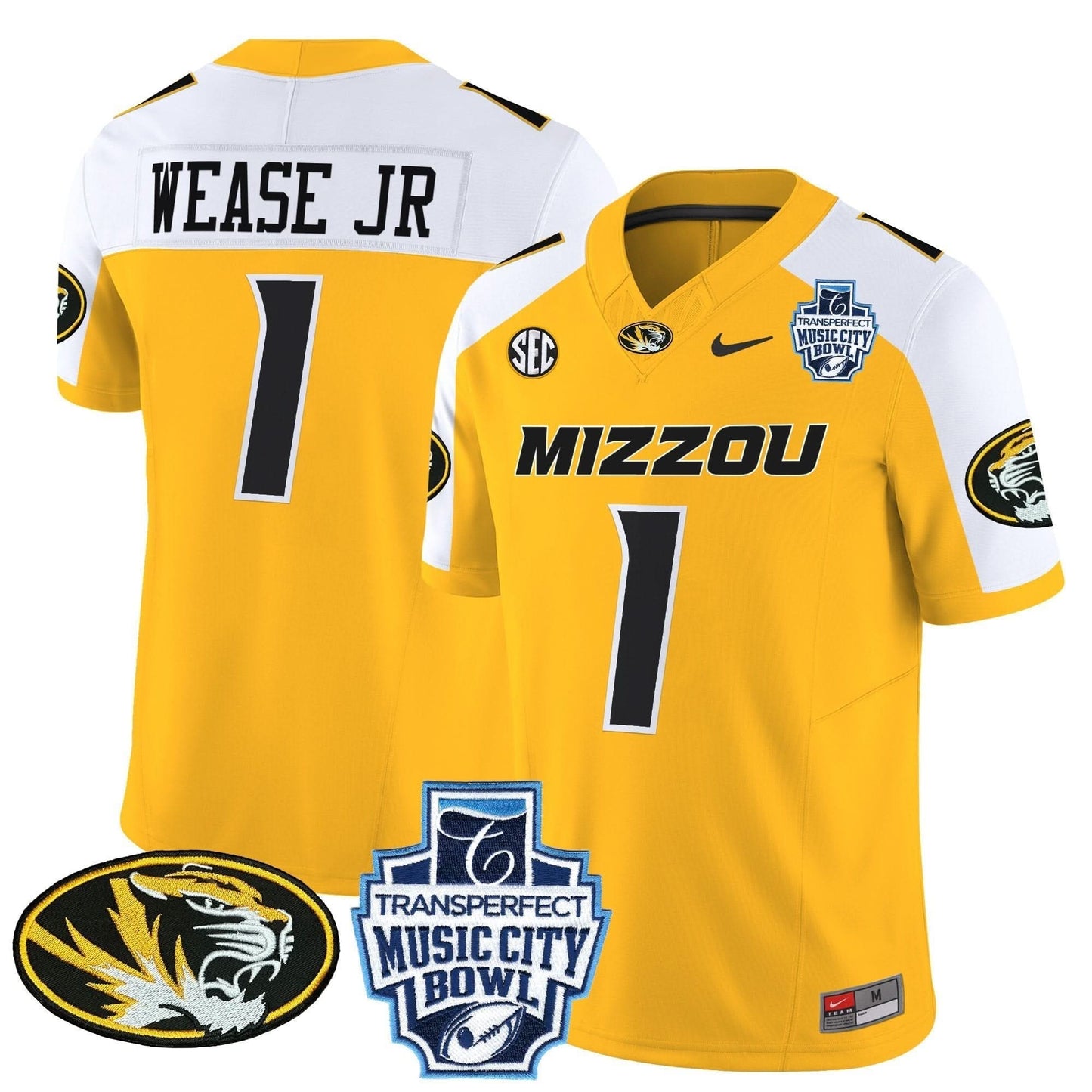 Missouri Tigers 2024 Music City Bowl Vapor Limited Jersey - All Stitched