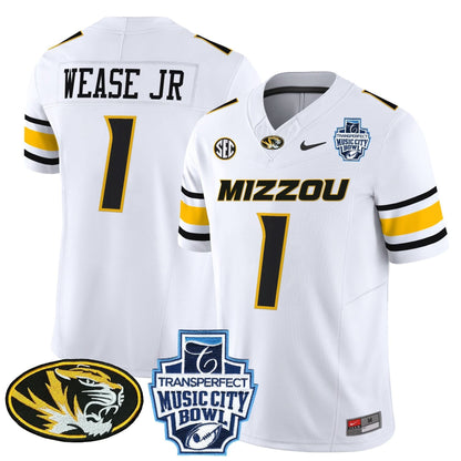 Missouri Tigers 2024 Music City Bowl Vapor Limited Jersey - All Stitched