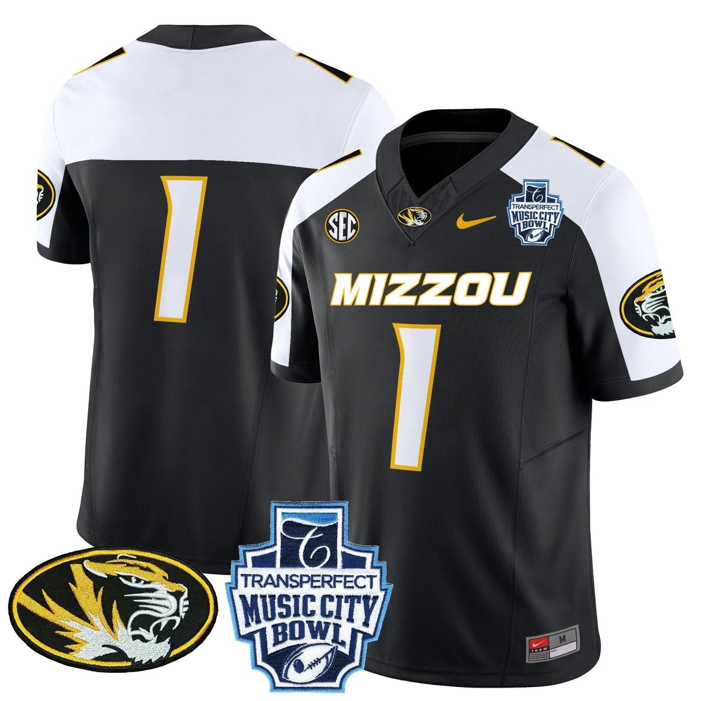 Missouri Tigers 2024 Music City Bowl Vapor Limited Jersey - All Stitched