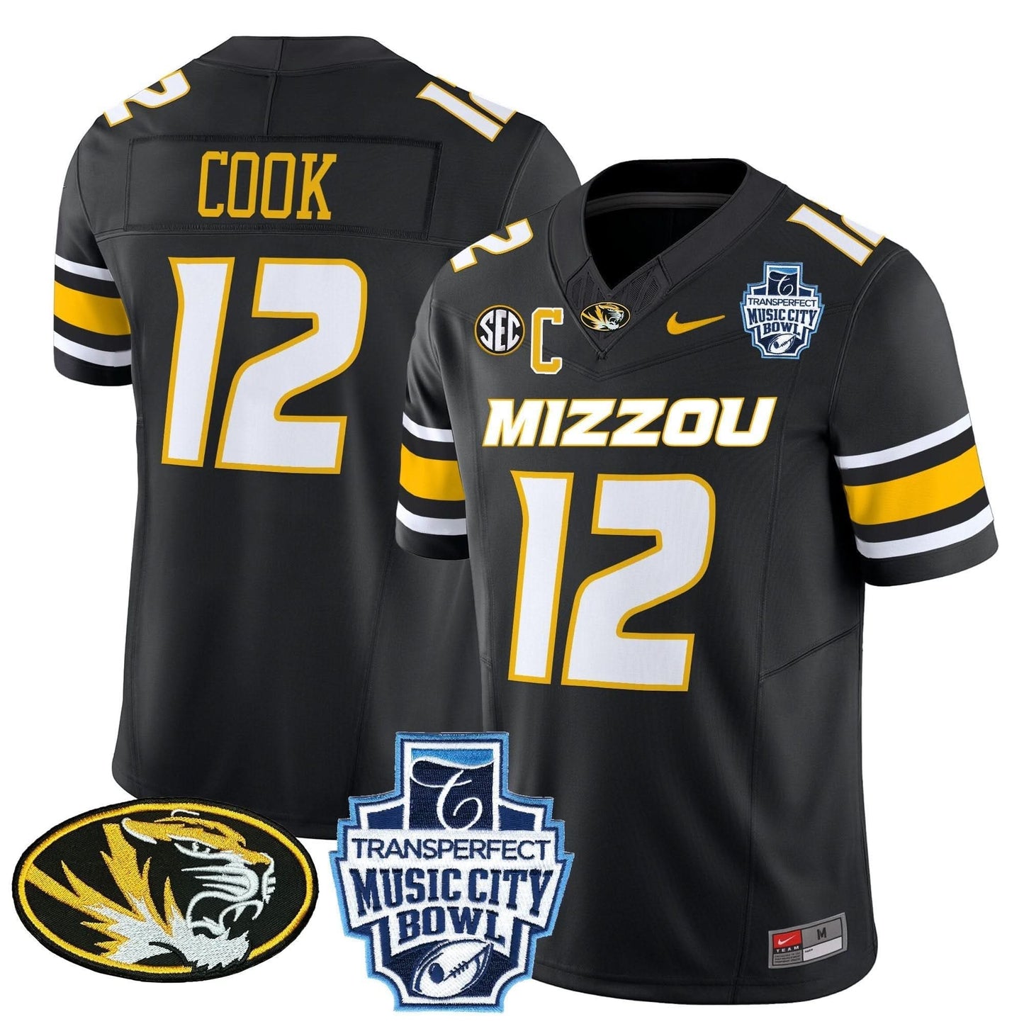 Missouri Tigers 2024 Music City Bowl Vapor Limited Jersey - All Stitched