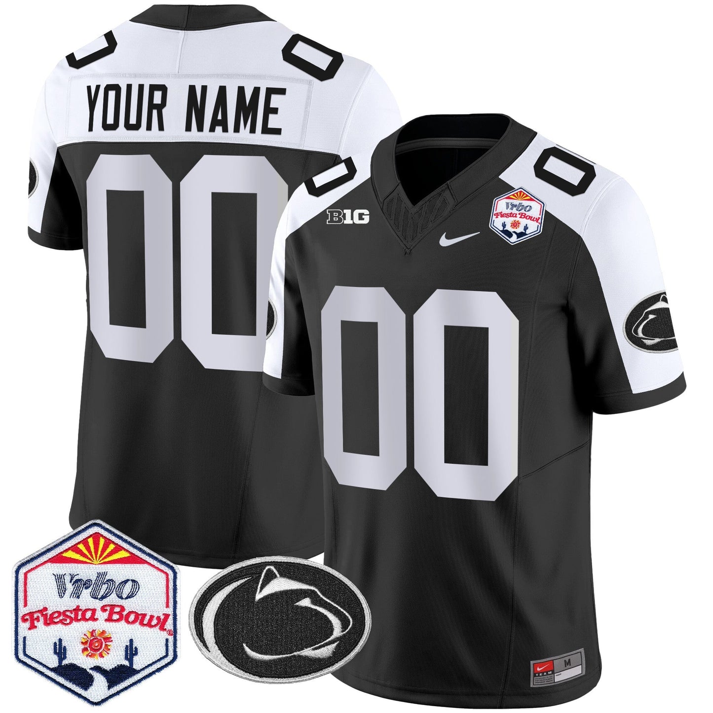 PSU 2024 The Fiesta Bowl Patch Vapor Limited Custom Jersey - All Stitched
