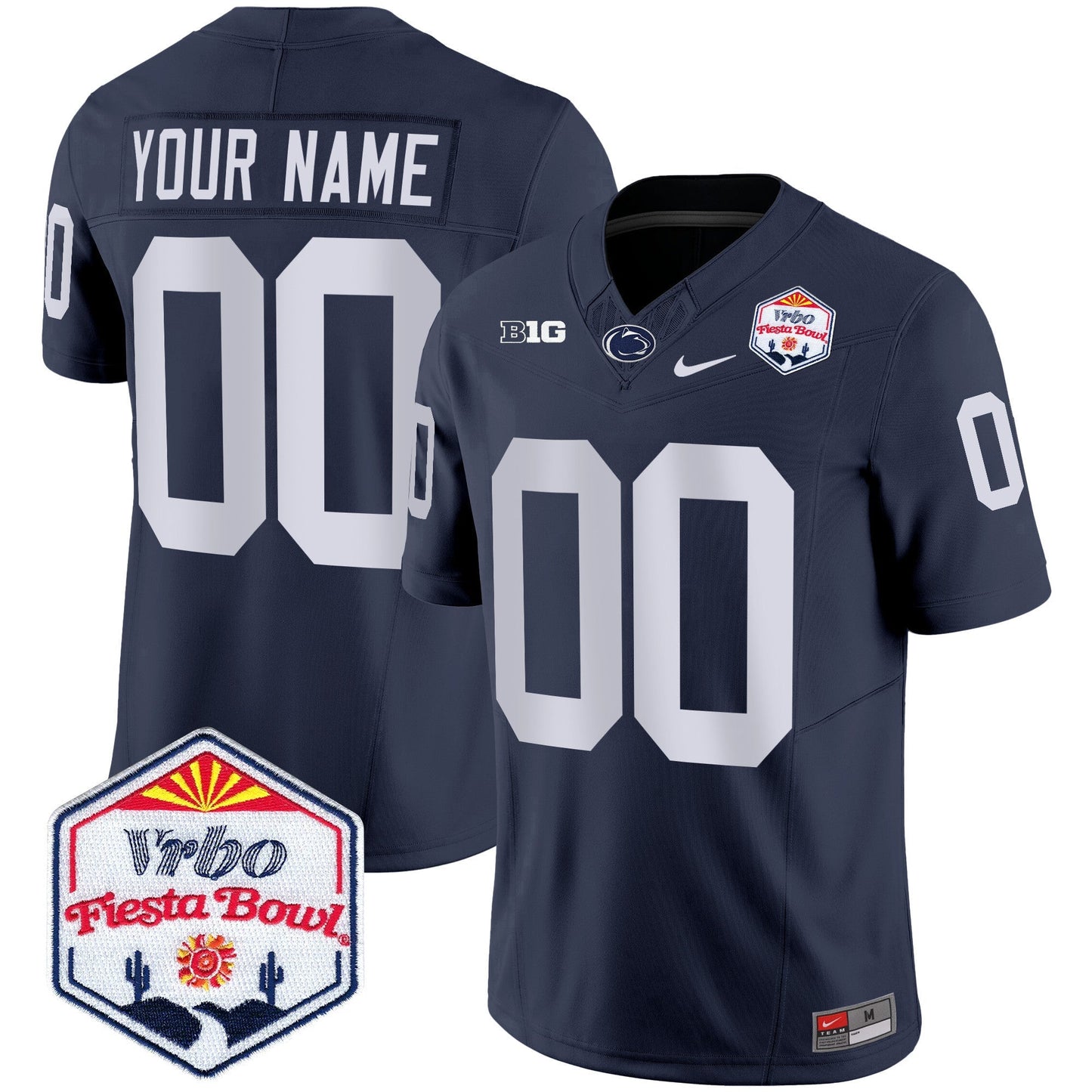 PSU 2024 The Fiesta Bowl Patch Vapor Limited Custom Jersey - All Stitched