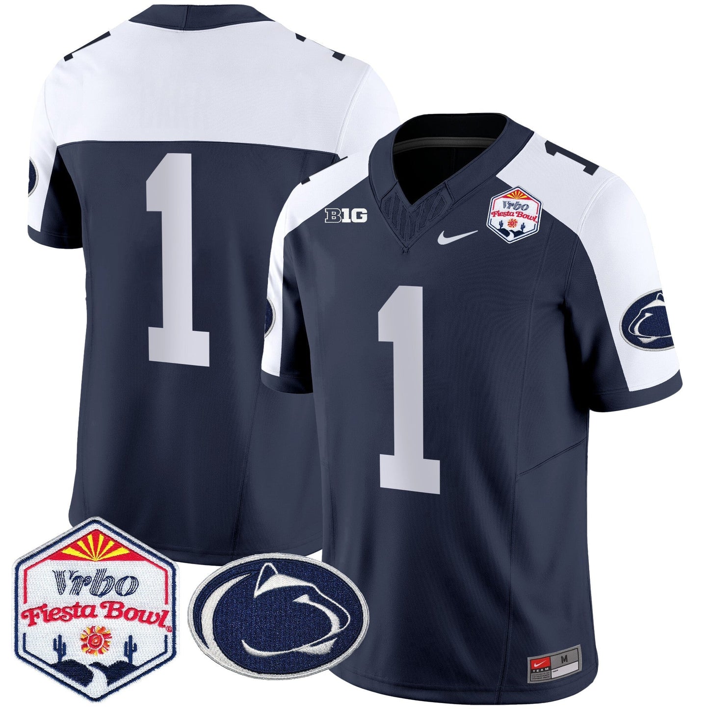 PSU 2024 The Fiesta Bowl Patch Vapor Limited Jersey - All Stitched