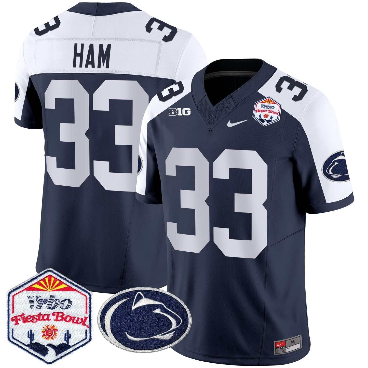 PSU 2024 The Fiesta Bowl Patch Vapor Limited Jersey - All Stitched