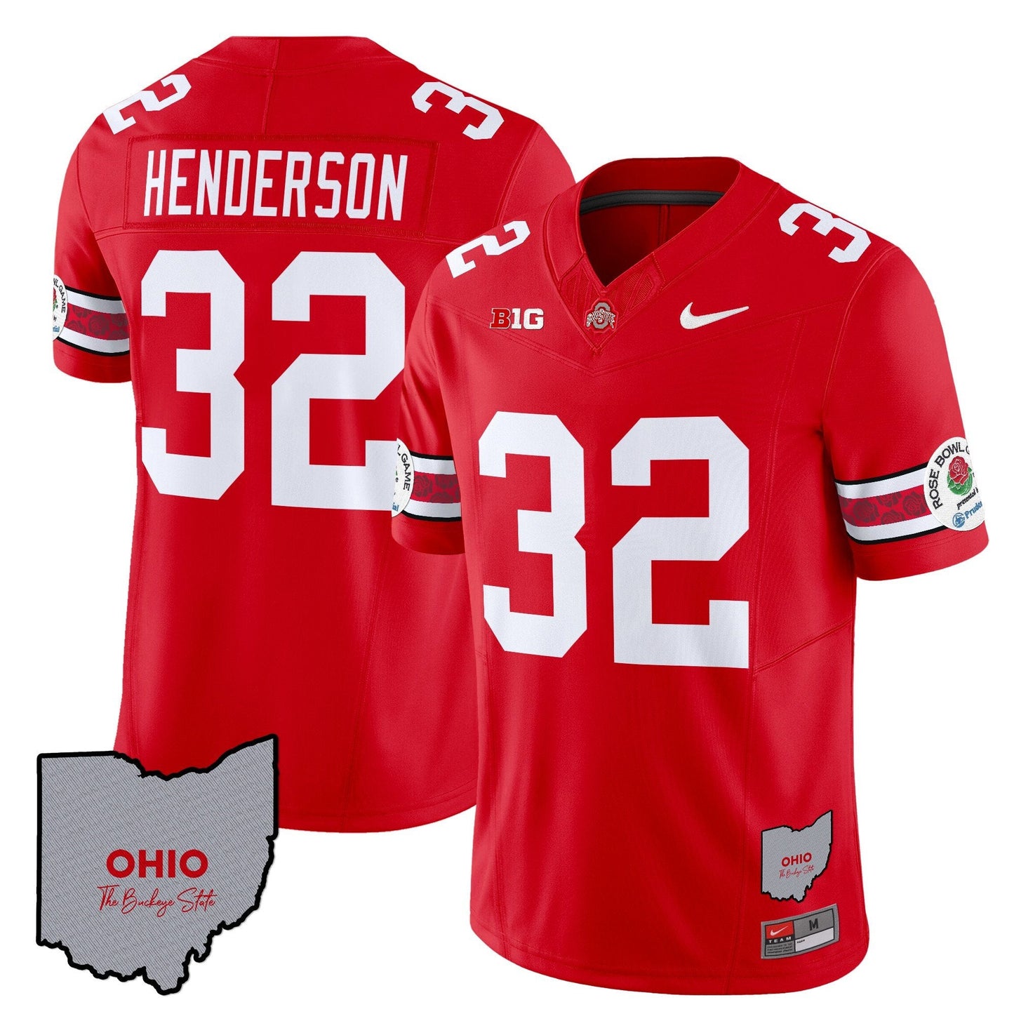 OSU Rose Bowl Vapor Limited Jersey V3 - Stitched