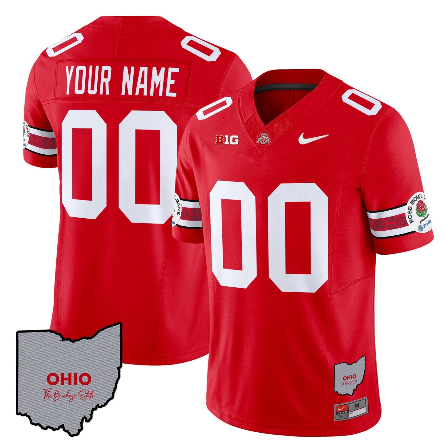 OSU Rose Bowl Vapor Limited Custom Jersey V3 - Stitched