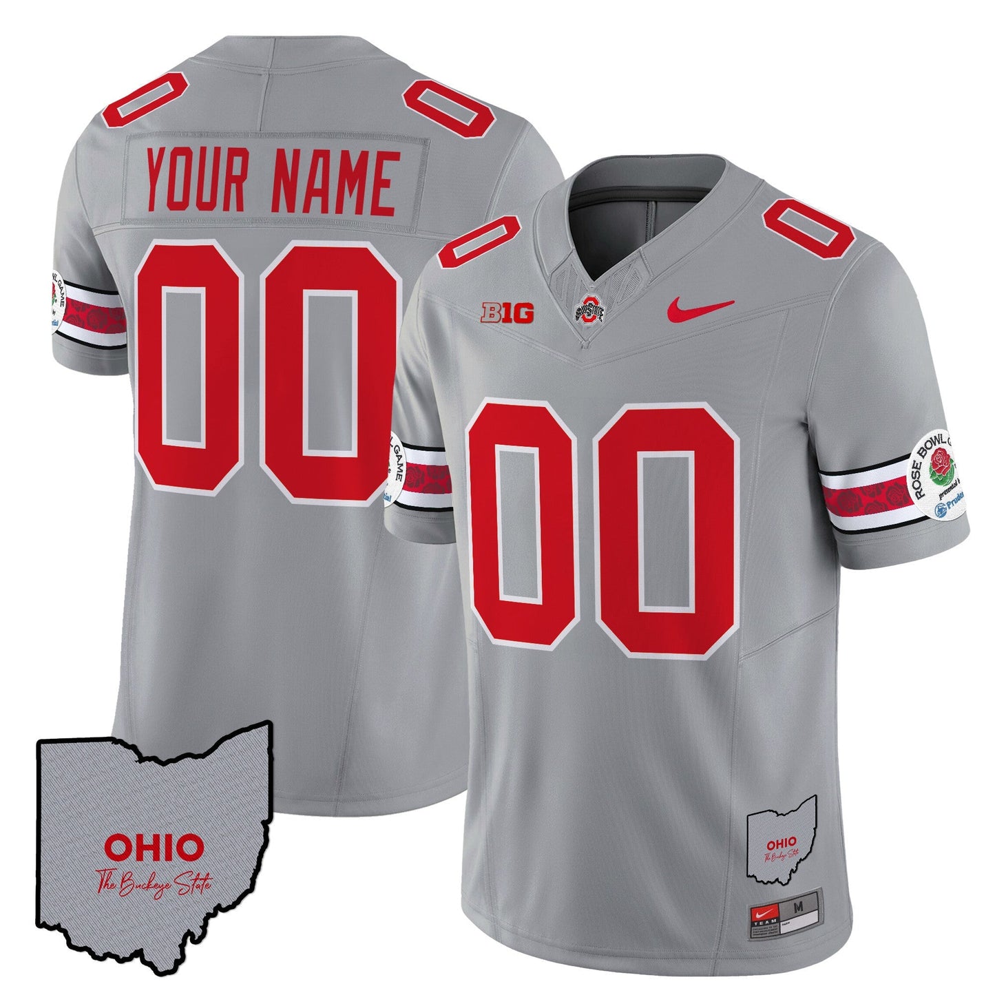 OSU Rose Bowl Vapor Limited Custom Jersey V3 - Stitched
