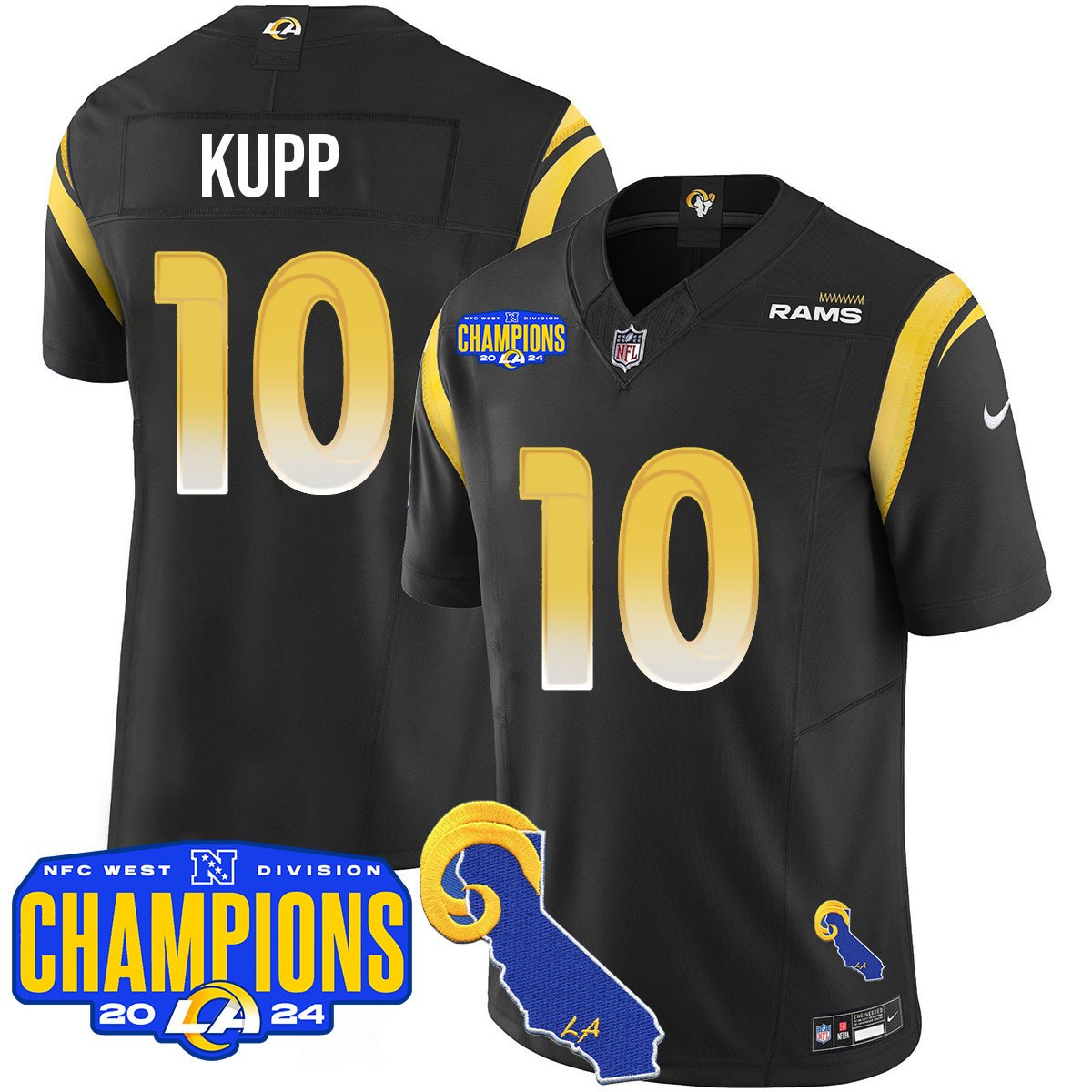 LAR 2024 NFC West Division Champions Jersey - All Stitched
