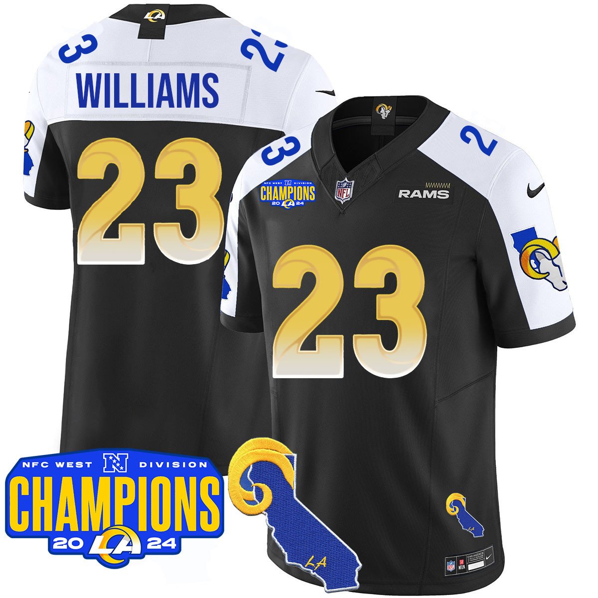 LAR 2024 NFC West Division Champions Jersey - All Stitched