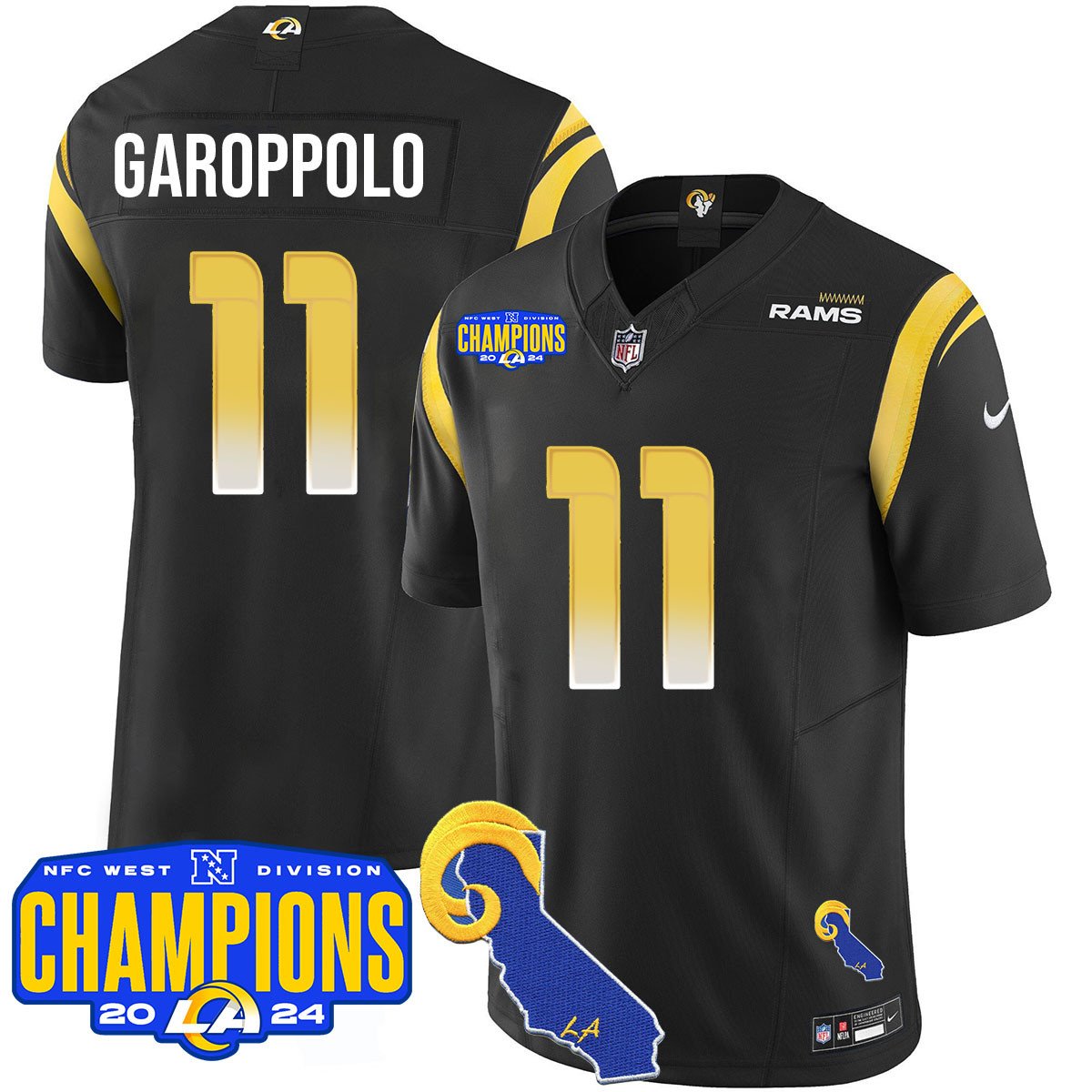LAR 2024 NFC West Division Champions Jersey - All Stitched
