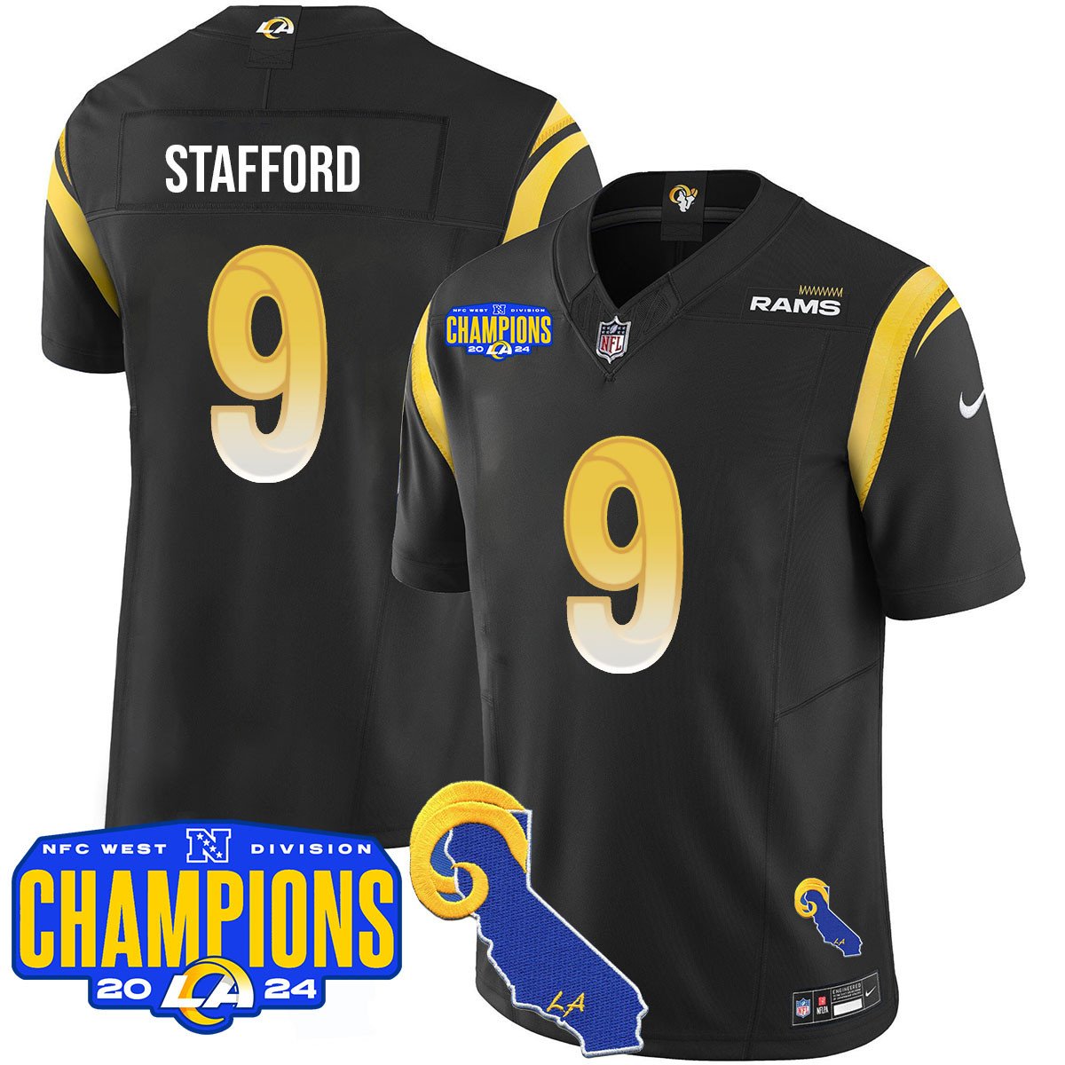 LAR 2024 NFC West Division Champions Jersey - All Stitched