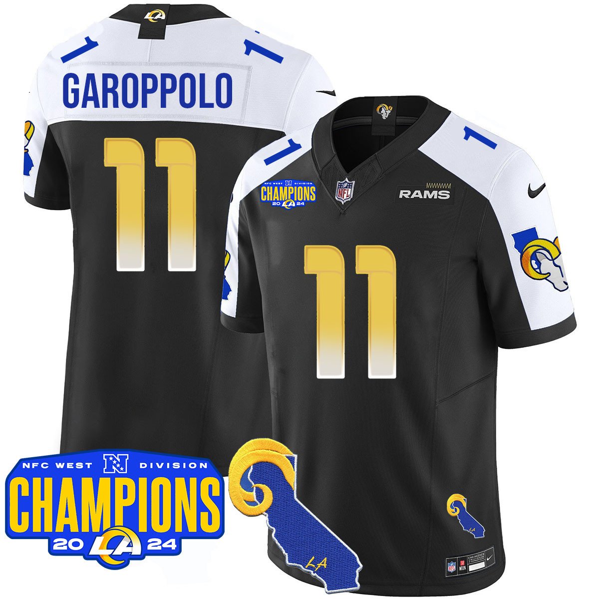 LAR 2024 NFC West Division Champions Jersey - All Stitched
