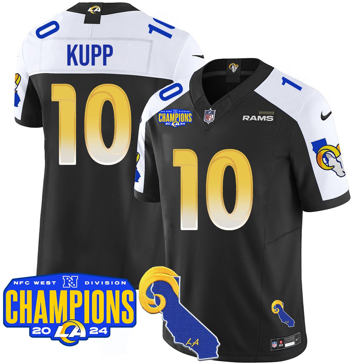 LAR 2024 NFC West Division Champions Jersey - All Stitched