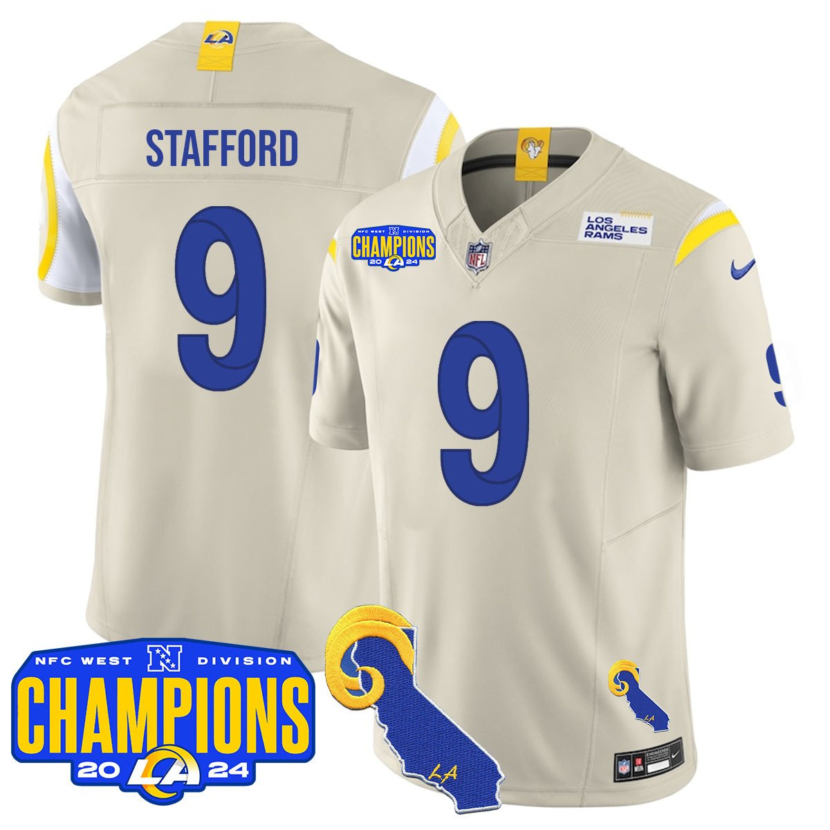LAR 2024 NFC West Division Champions Jersey - All Stitched