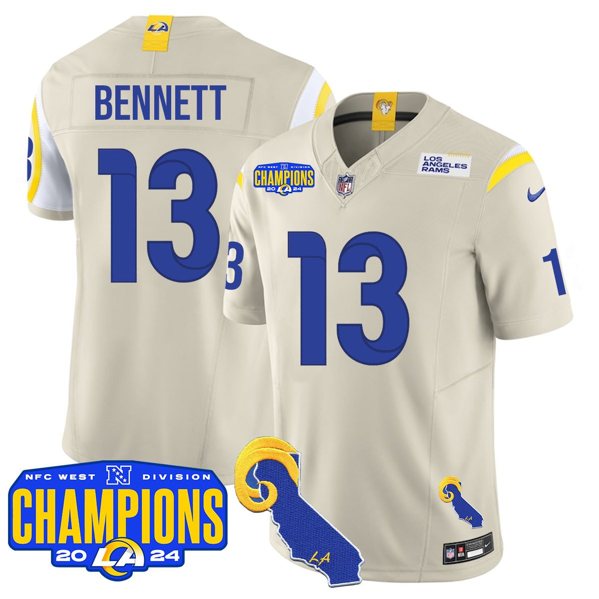 LAR 2024 NFC West Division Champions Jersey - All Stitched