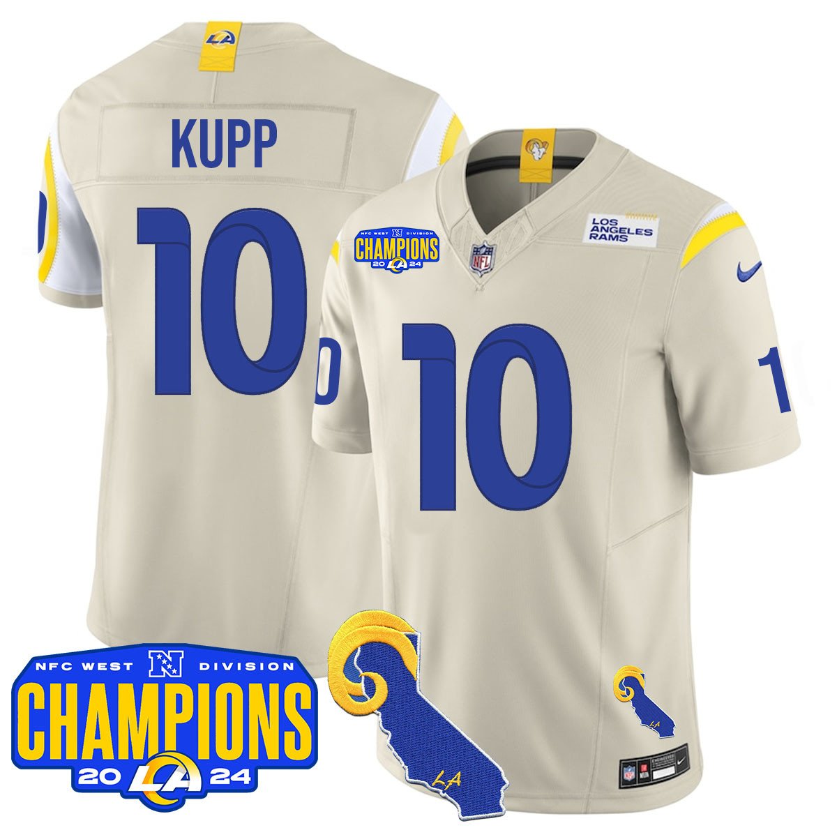LAR 2024 NFC West Division Champions Jersey - All Stitched