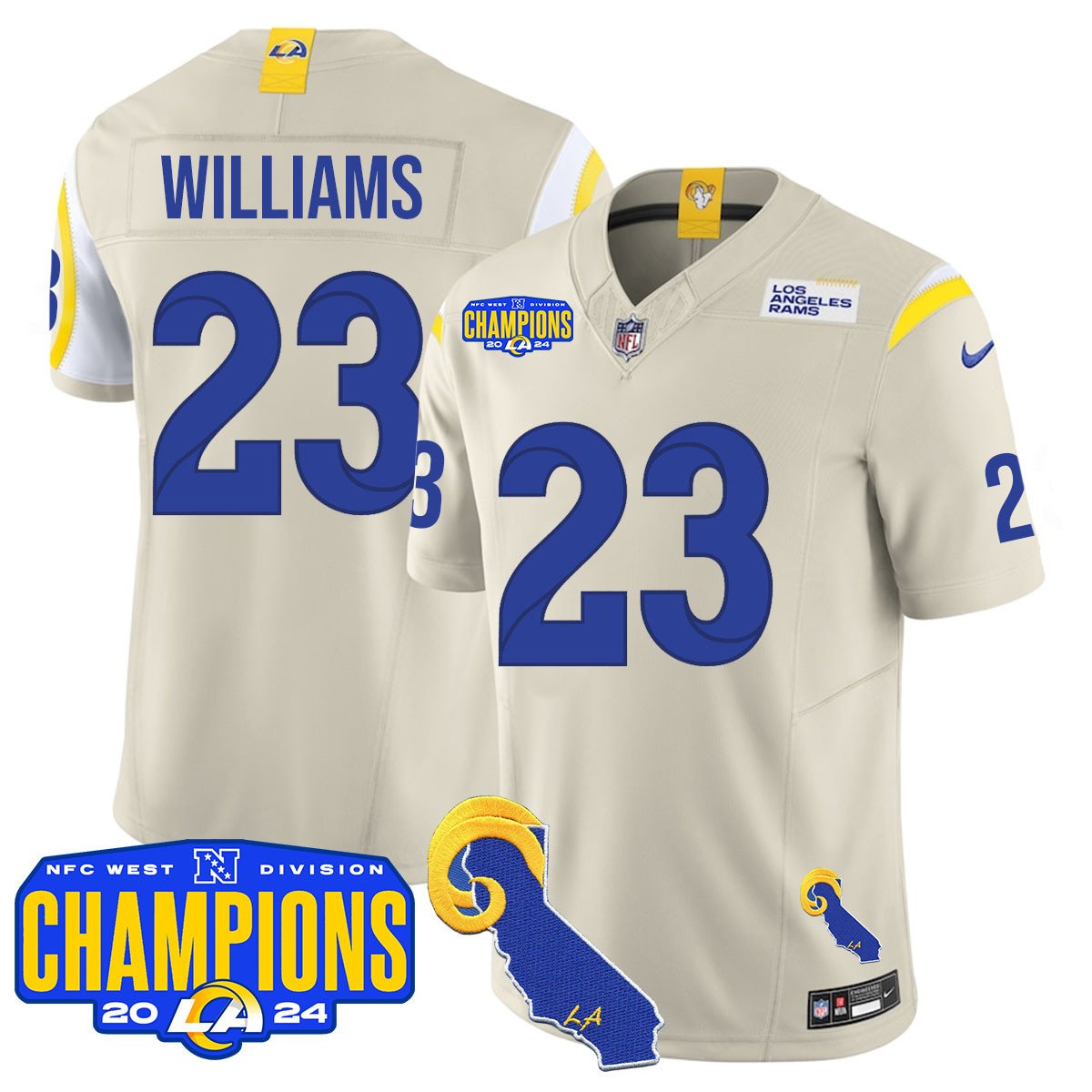 LAR 2024 NFC West Division Champions Jersey - All Stitched