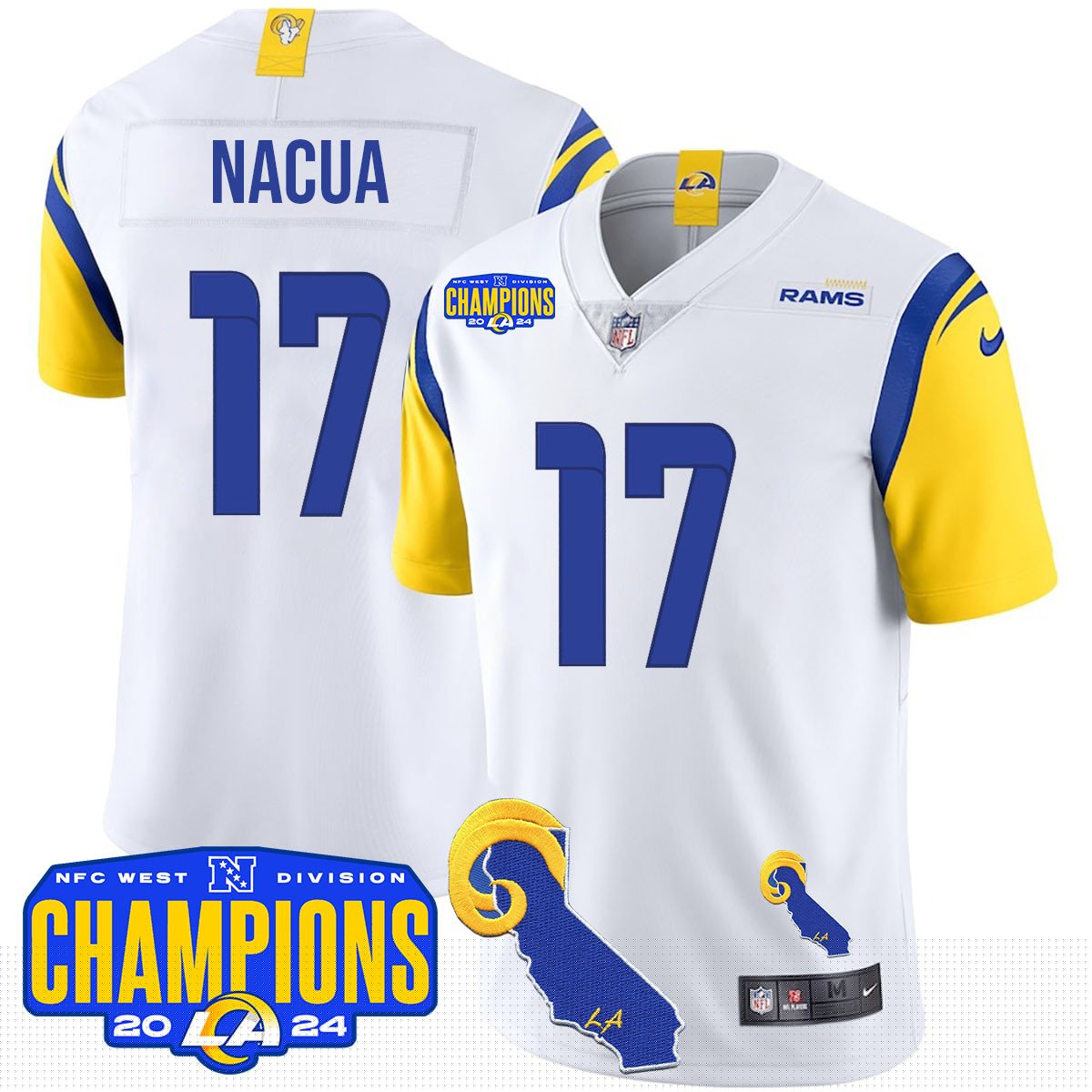 LAR 2024 NFC West Division Champions Jersey - All Stitched