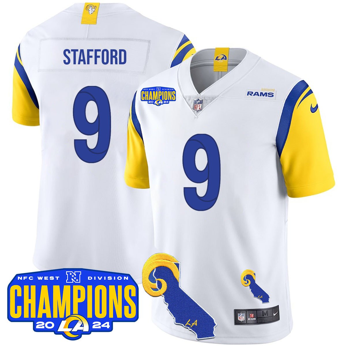 LAR 2024 NFC West Division Champions Jersey - All Stitched