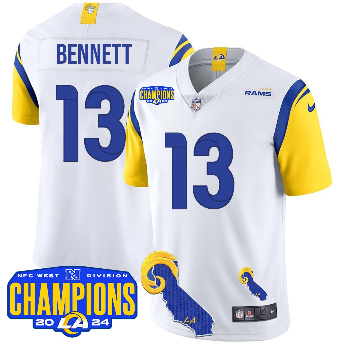 LAR 2024 NFC West Division Champions Jersey - All Stitched