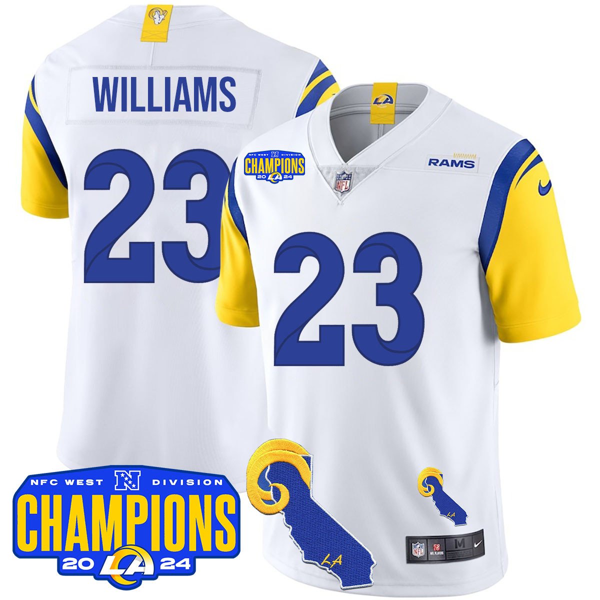 LAR 2024 NFC West Division Champions Jersey - All Stitched