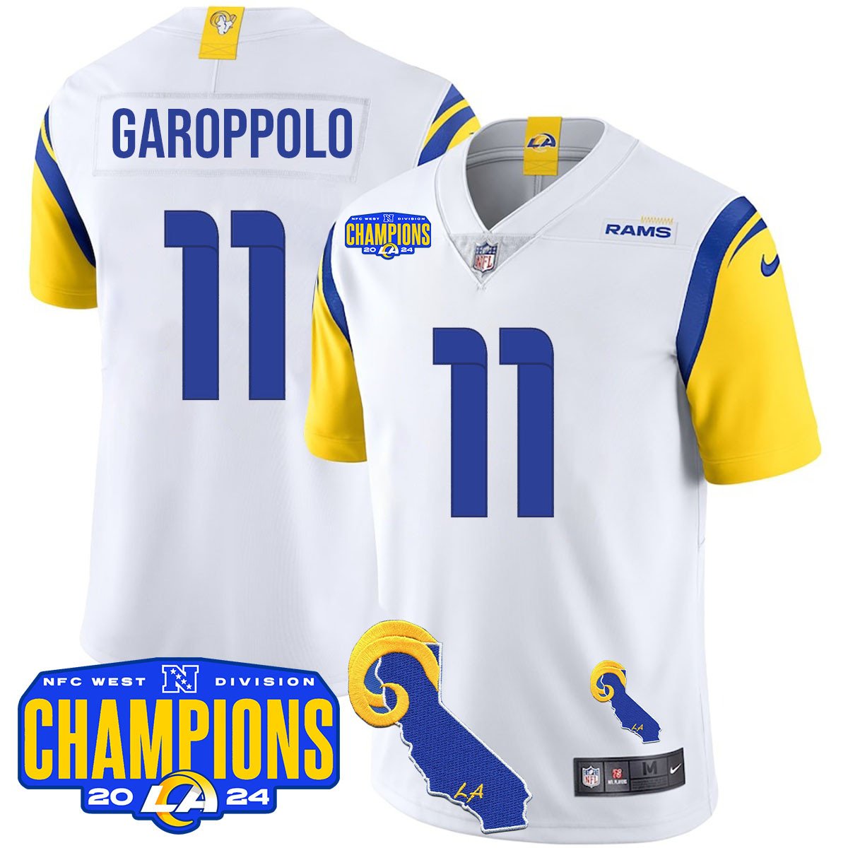 LAR 2024 NFC West Division Champions Jersey - All Stitched