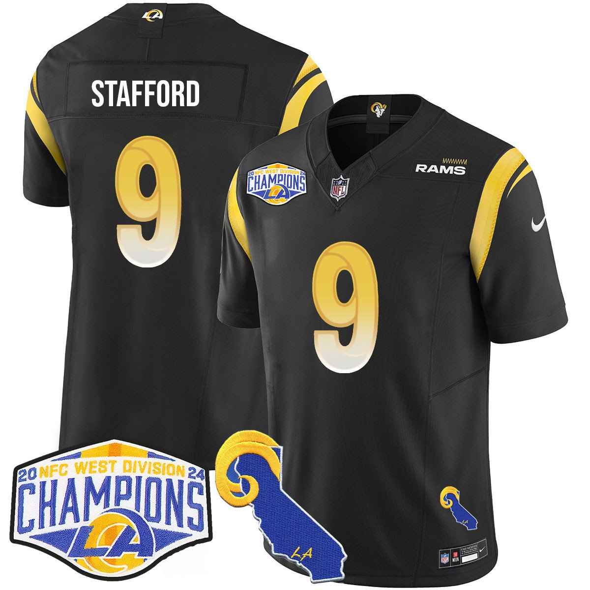 LAR 2024 NFC West Division Champions Jersey N1 - All Stitched