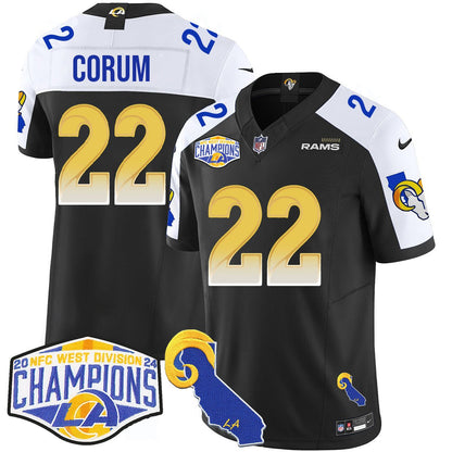 LAR 2024 NFC West Division Champions Jersey N1 - All Stitched