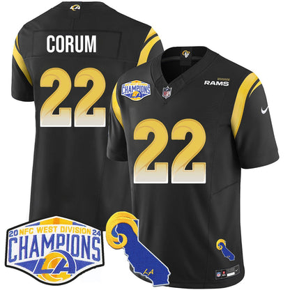 LAR 2024 NFC West Division Champions Jersey N1 - All Stitched