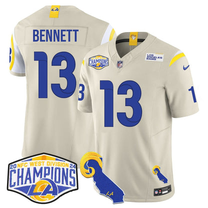 LAR 2024 NFC West Division Champions Jersey N1 - All Stitched