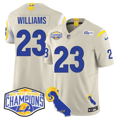 LAR 2024 NFC West Division Champions Jersey N1 - All Stitched