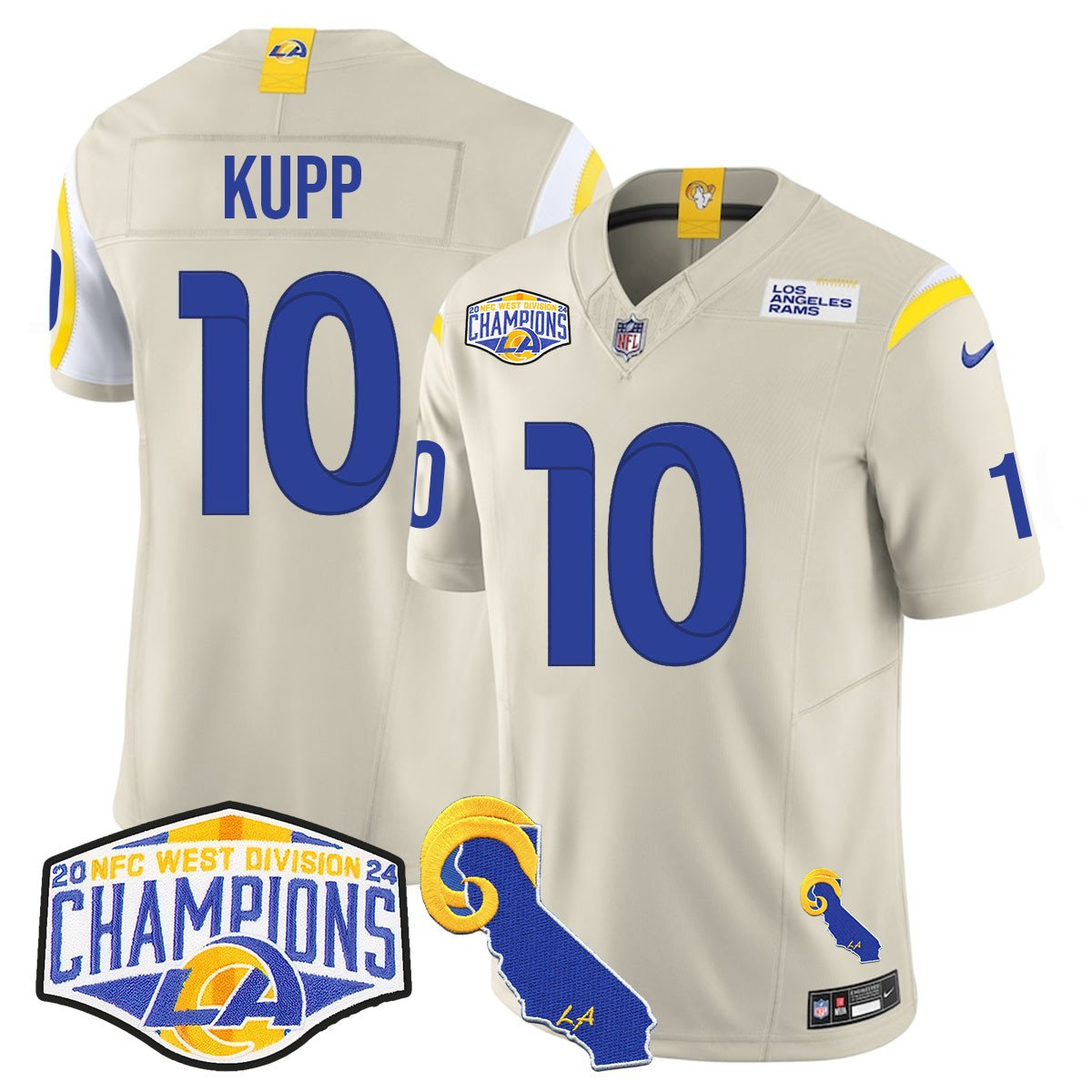 LAR 2024 NFC West Division Champions Jersey N1 - All Stitched