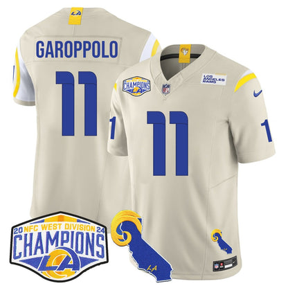 LAR 2024 NFC West Division Champions Jersey N1 - All Stitched