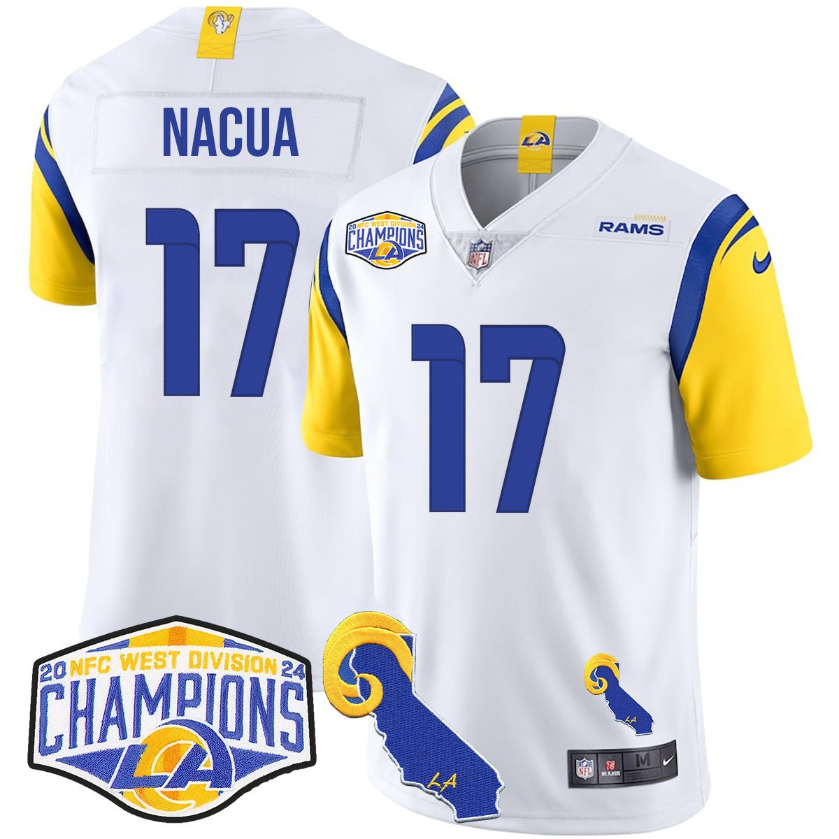 LAR 2024 NFC West Division Champions Jersey N1 - All Stitched