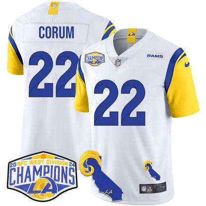 LAR 2024 NFC West Division Champions Jersey N1 - All Stitched