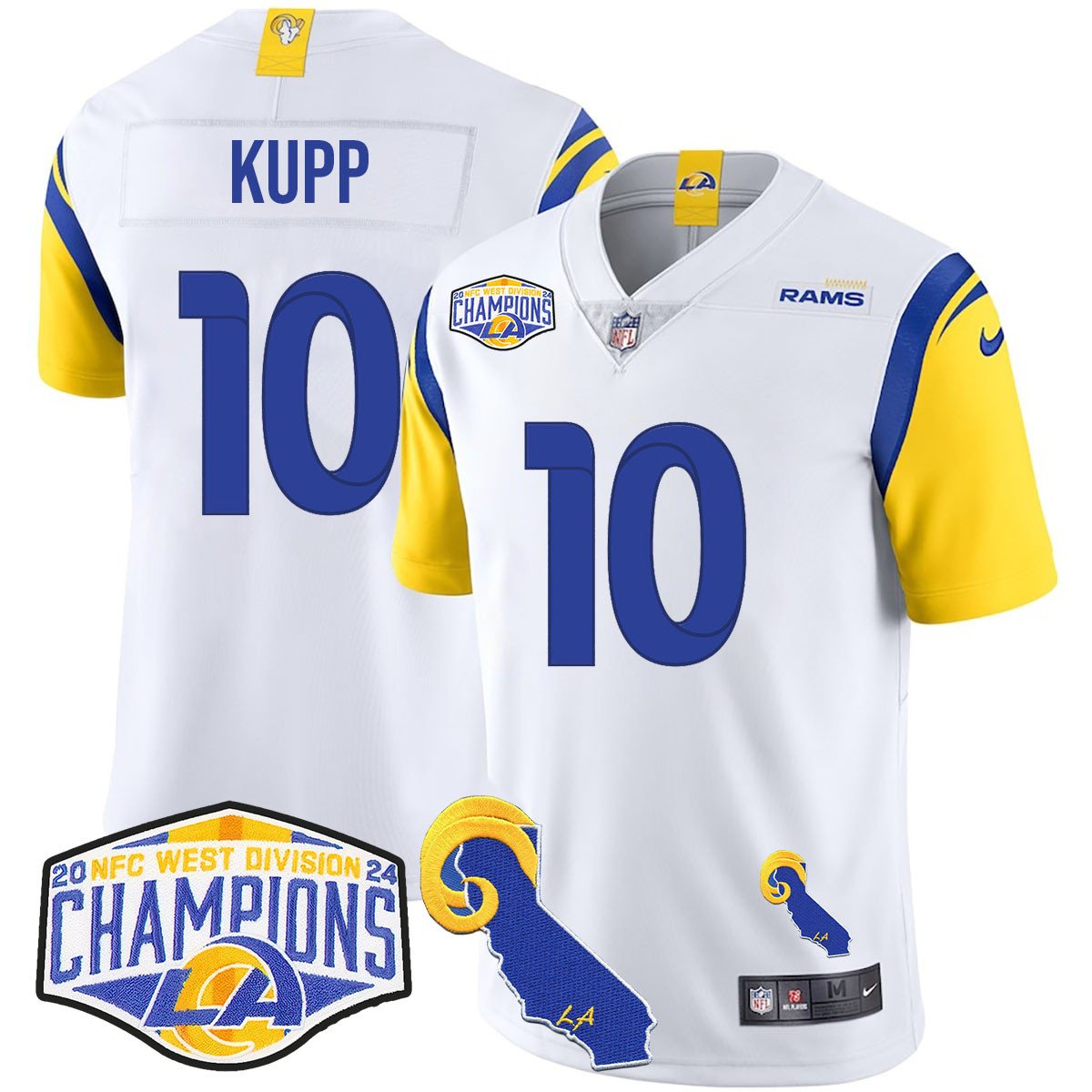 LAR 2024 NFC West Division Champions Jersey N1 - All Stitched