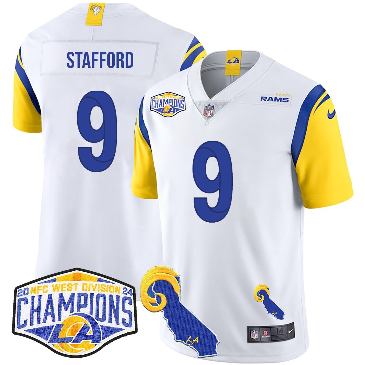 LAR 2024 NFC West Division Champions Jersey N1 - All Stitched