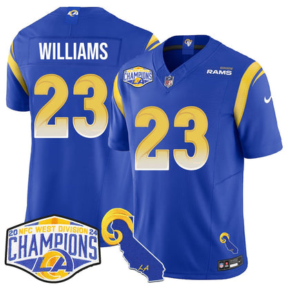 LAR 2024 NFC West Division Champions Jersey N1 - All Stitched