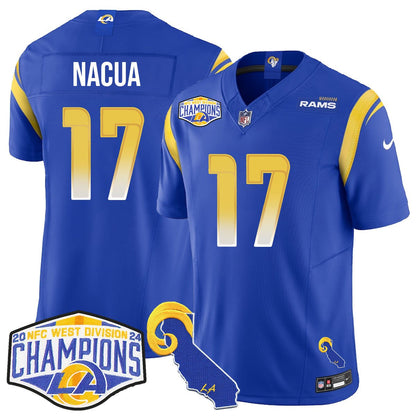 LAR 2024 NFC West Division Champions Jersey N1 - All Stitched