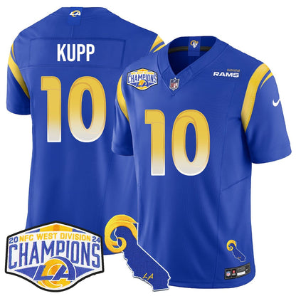 LAR 2024 NFC West Division Champions Jersey N1 - All Stitched