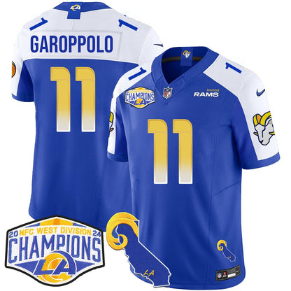 LAR 2024 NFC West Division Champions Jersey N1 - All Stitched