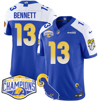 LAR 2024 NFC West Division Champions Jersey N1 - All Stitched