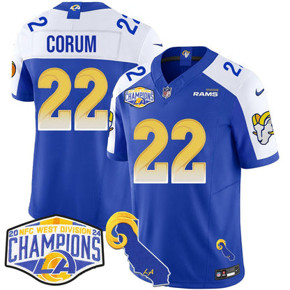 LAR 2024 NFC West Division Champions Jersey N1 - All Stitched