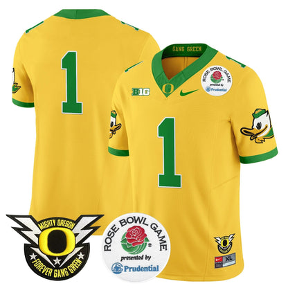 Oregon Ducks 2024 Rose Bowl Vapor Limited Jersey - All Stitched