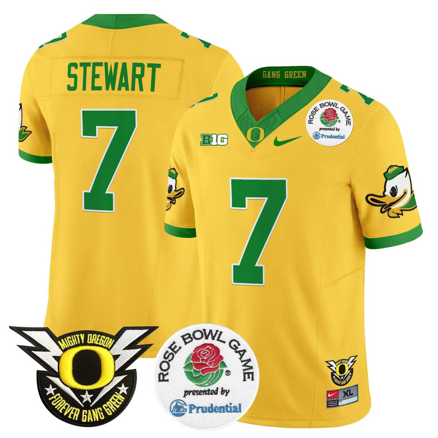 Oregon Ducks 2024 Rose Bowl Vapor Limited Jersey - All Stitched