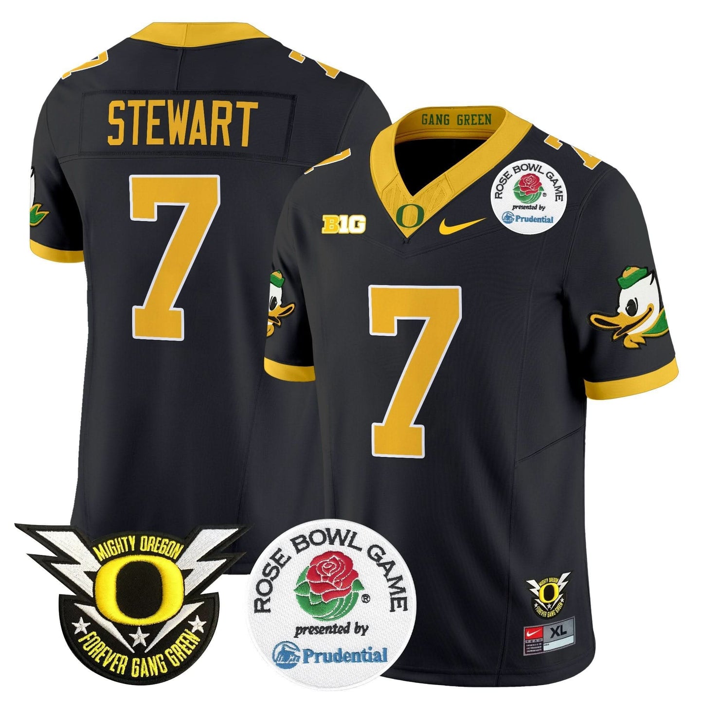 Oregon Ducks 2024 Rose Bowl Vapor Limited Jersey - All Stitched