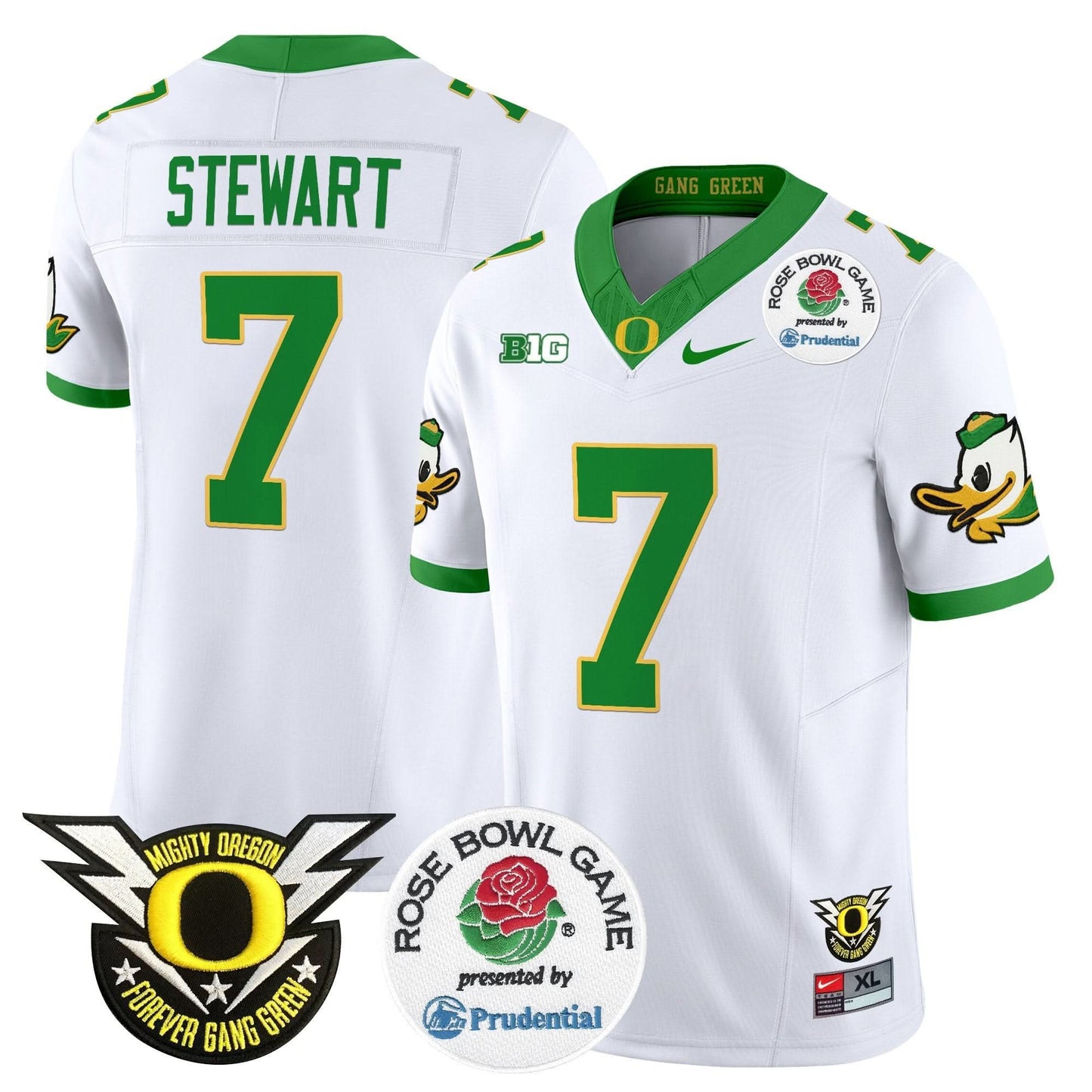 Oregon Ducks 2024 Rose Bowl Vapor Limited Jersey - All Stitched