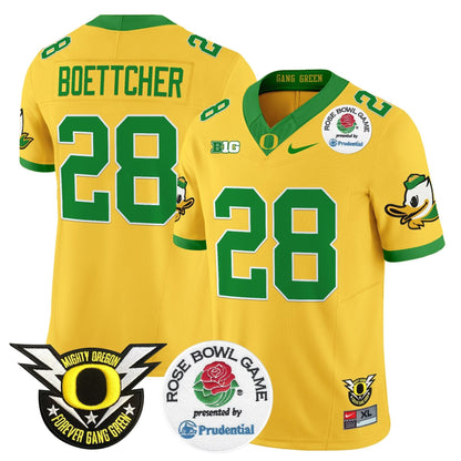 Oregon Ducks 2024 Rose Bowl Vapor Limited Jersey - All Stitched