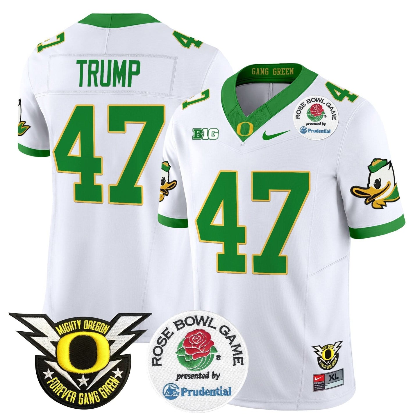 Oregon Ducks 2024 Rose Bowl Vapor Limited Jersey - All Stitched
